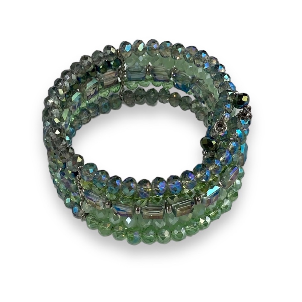 Ali Khan New York green Crystal bracelet